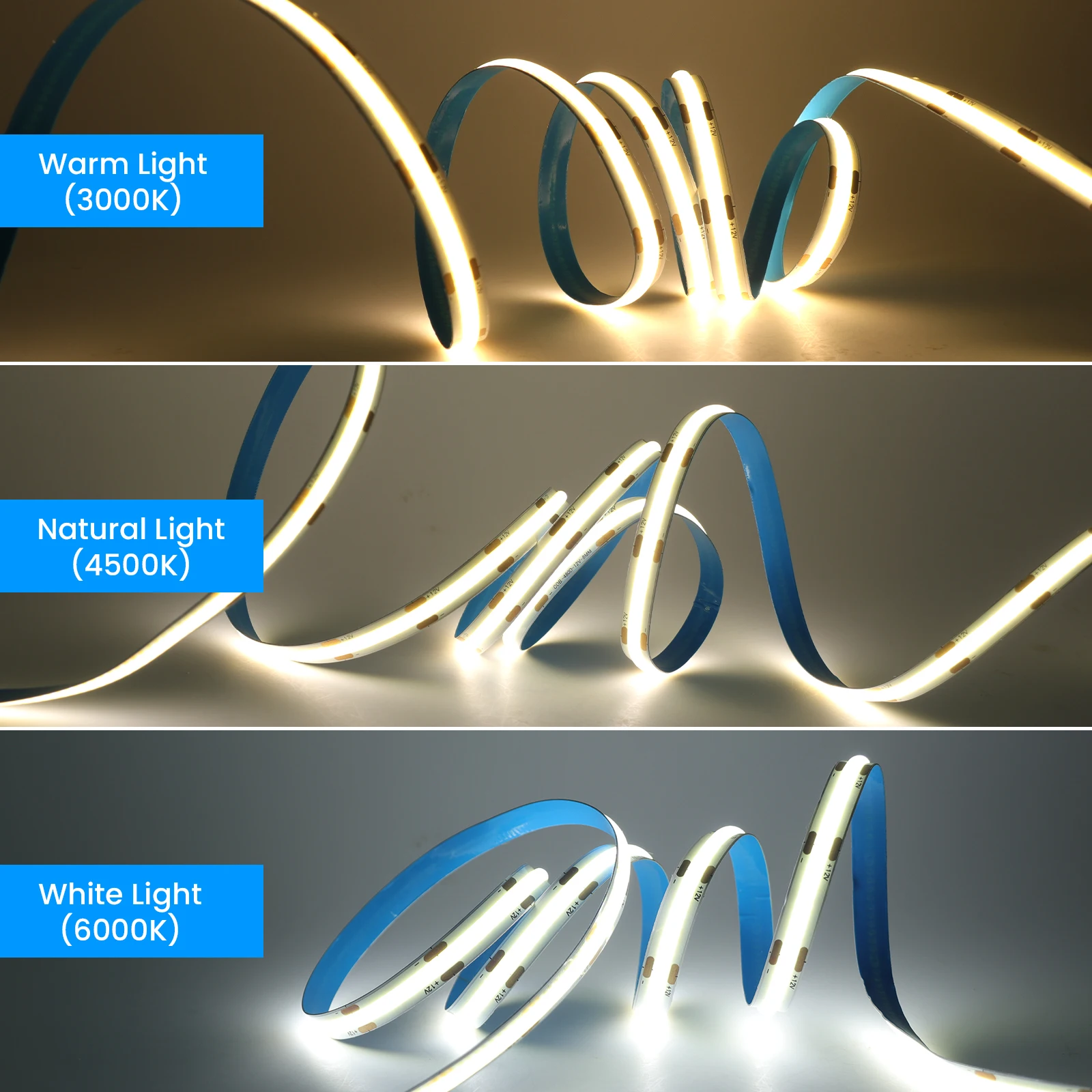 DC 12V 24V COB Strip 480 384 320 528Leds/M High Density Se32d25bb1057469fb243f856f2fa06e1X
