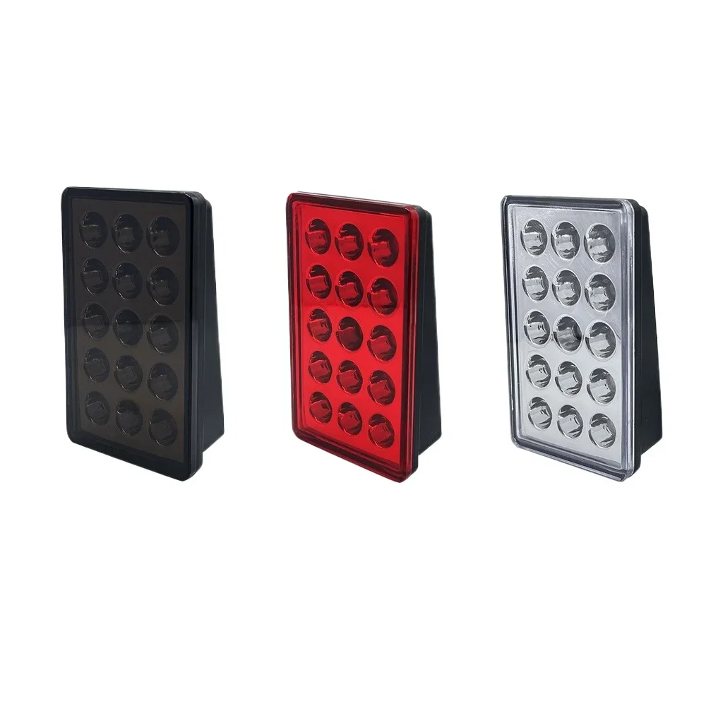 F1 Style Led Brake Pilot Lights 12V 15led Rear Tail Lights Auto Flash Warning Reverse Stop Safety Signal Lamps Car SUV Moto