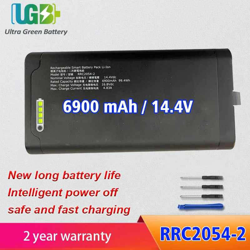 

UGB New RRC2054-2 Battery For RRC RRC2054 RRC2054-2 P/N 410148-05 CT 654-205S1HBS0BD Analyzer battery 6900mAh 99.4Wh