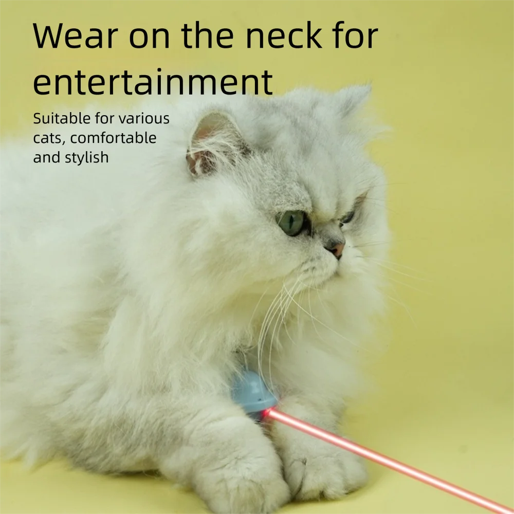 Automatic Laser Cat Toy Bell Shaped Self Entertainment Pet Amusing Toy Bite Resistant Cat Laser Collar Pet Supplies