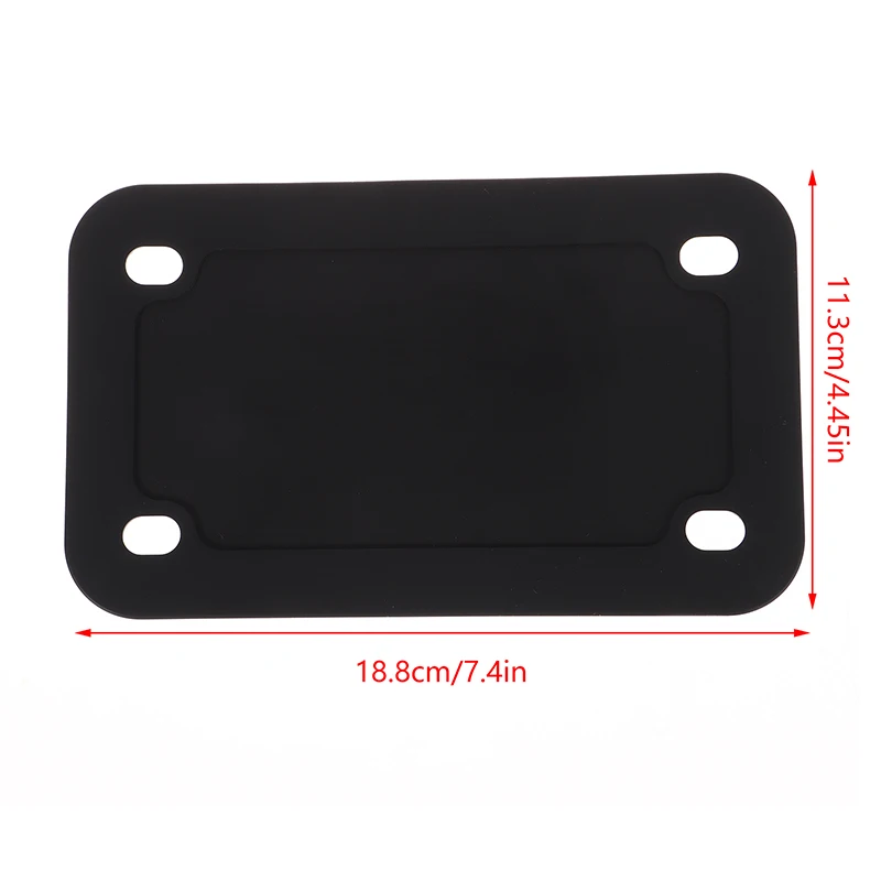 1pc 오토바이 라이센스 플레이트 프레임 오토바이 범용 실리콘 플레이트 보호대 홀더 자전거 후면 라이센스 플레이트 도구 ?