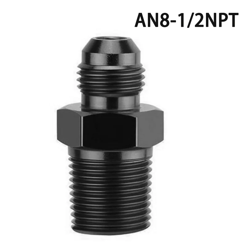 AN4 AN6 AN8 AN10 AN12 bis 1/8 1/4 3/8 1/2 3/4 NPT ölgekühlter Adapter Universal gerader Kraftstoffschlauchadapter Rohrgewindeanschluss – Detail 4
