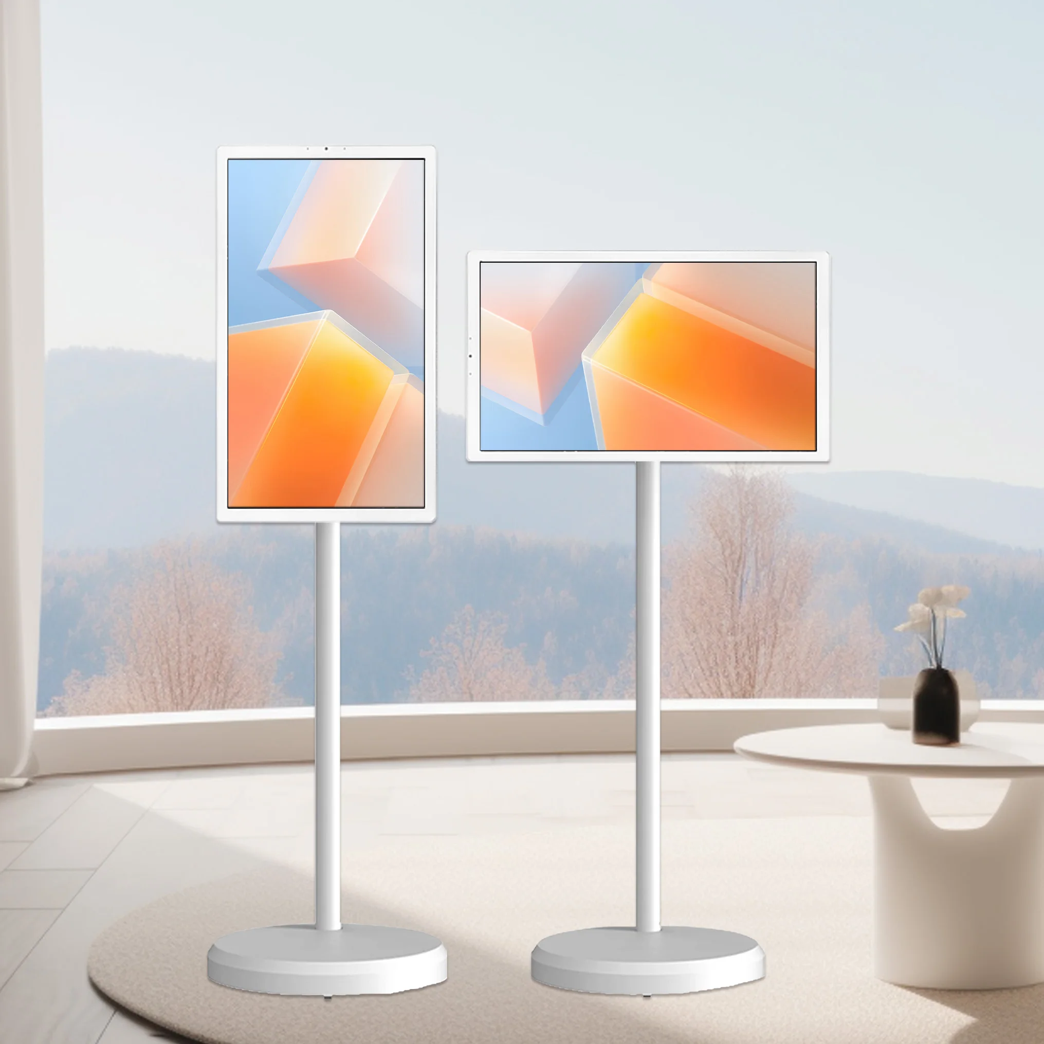 21.5" Android Smart TV - IPS Touch Screen LED Display with Stand (Built-in 5H Battery, Interactive Accessories, 1080P HD)