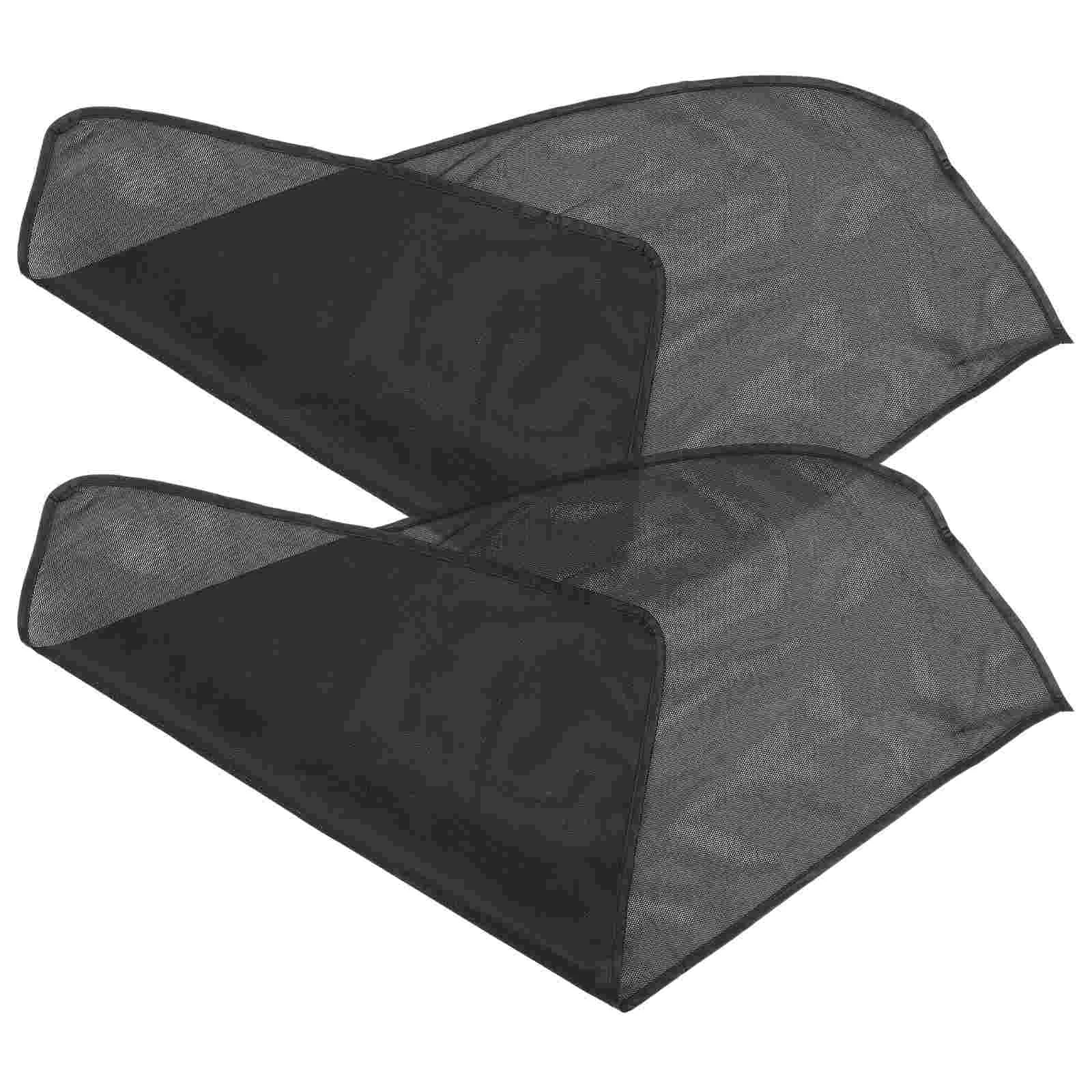 

2 Pcs Black Out Curtains Car Sun Shade UV Protection Summer Window Film Mesh Visor