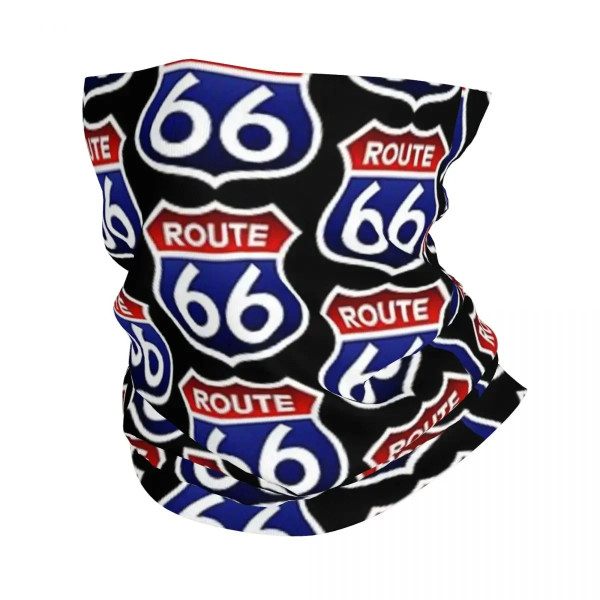 

Route 66 USA Bandana Neck Gaiter Printed Magic Scarf Multifunction Balaclava Cycling For Men Women Adult All Season