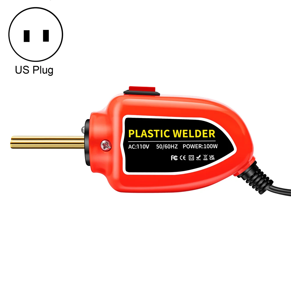 100W 플라스틱 용접기 PVC 용접건 (스테이플 400개 포함) 핫 스테이플러 플라스틱 용접 키트 플라스틱 수리 키트