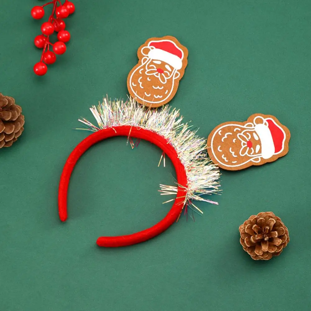 Adult Child Christmas Headband Festive Christmas Headbands for Women Men Kids Reindeer Snowman Xmas House Headwear Cute Holiday