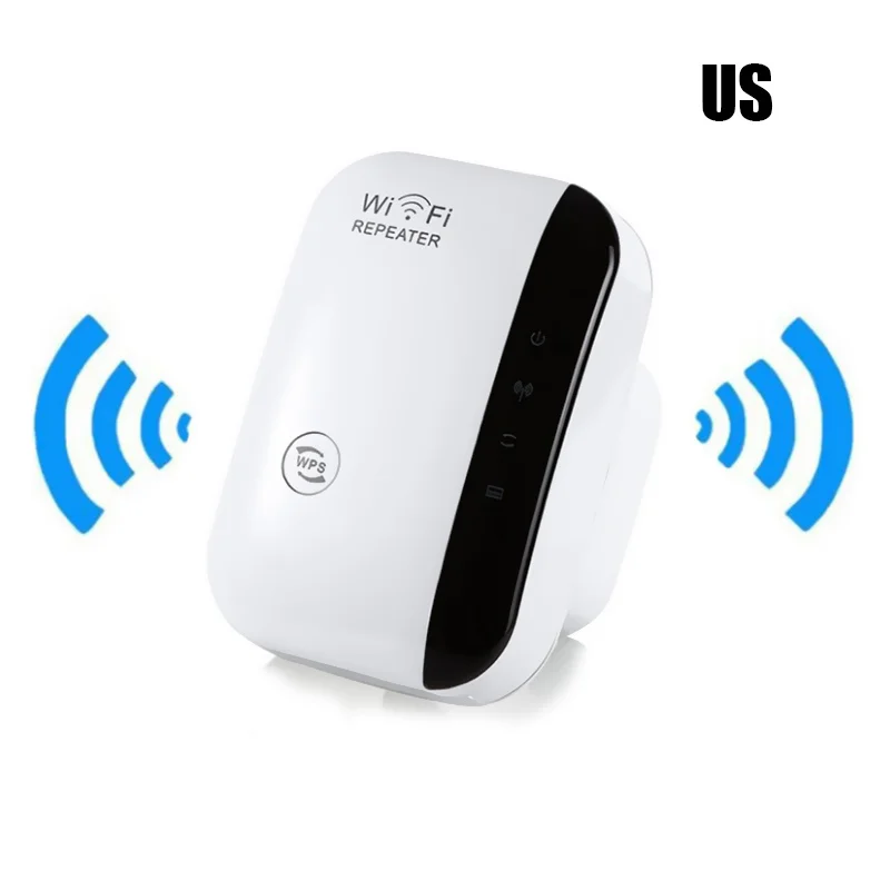 Extensor wi-fi 300mbps-amplificador de sinal sem fio, plugue ue/eua, cobertura de longo alcance através das paredes, intensificador de roteador doméstico para quarto