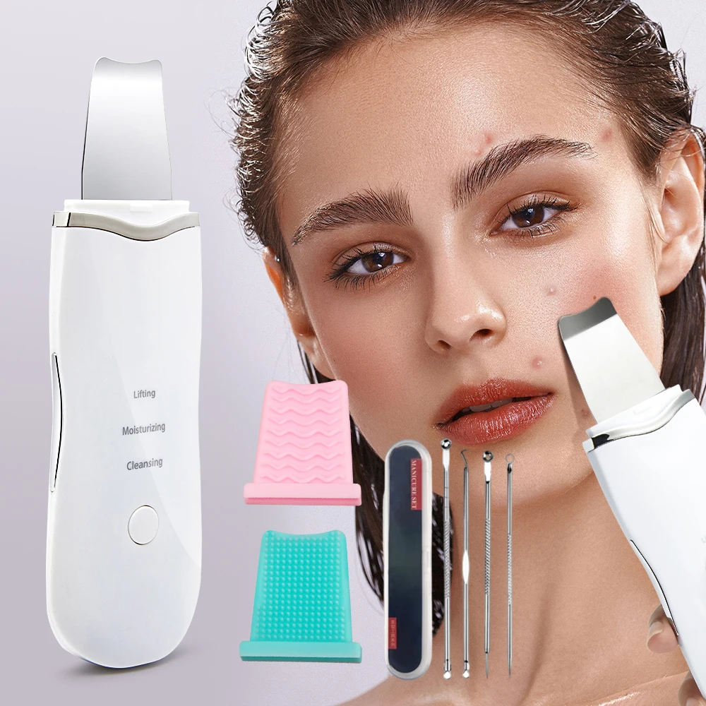 Blackhead Remover Facial Cleanser Skin Scrubber Acne Black Point Dots Tool Vibration Face Cleaning Scrub Skin Care Cosmetics