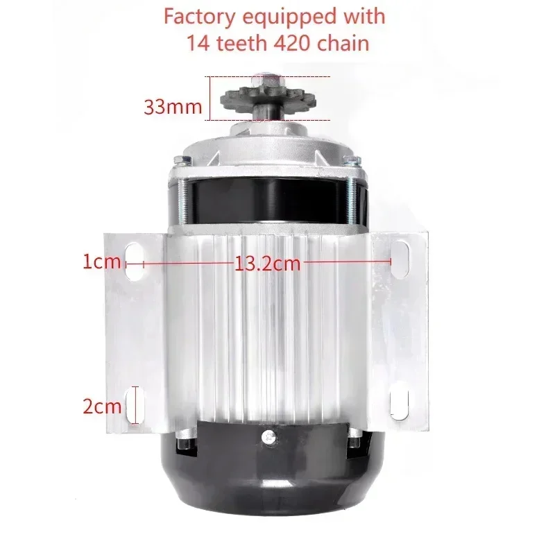 48v 60v 72v 1000W High-power Brushless 120 Motor DC Medium Chain Motor Tricycle Electric Vehicle Electric Bicycle ebike motor kit