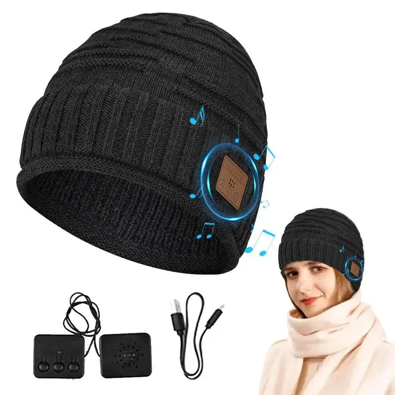 

Bluetooth-совместимая шапка для велоспорта, моющиеся беспроводные наушники, головной убор для режима «свободные руки», для улицы, для музыки, для женщин, мужчин, подростков