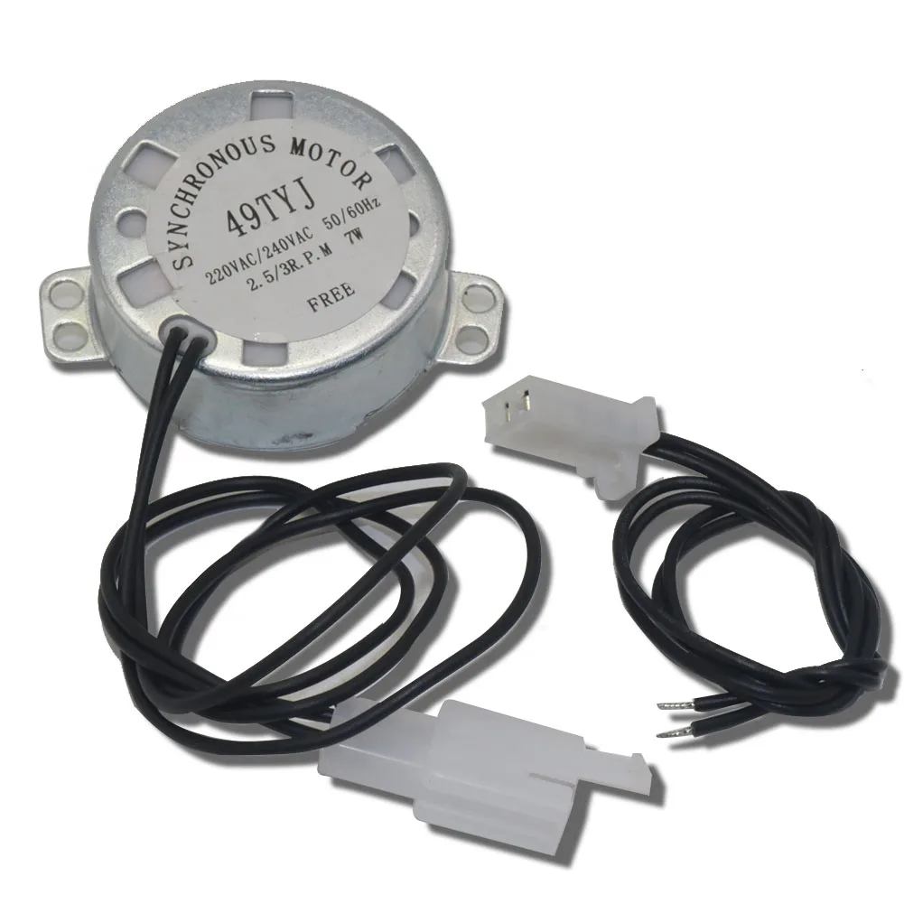Synchronous motor TYJ49 Small Synchronous Motor 110V 220V AC 15-18RPM Shaft Rotation CCW 4W Gear Motor for Electric Fireplace mini gear motor