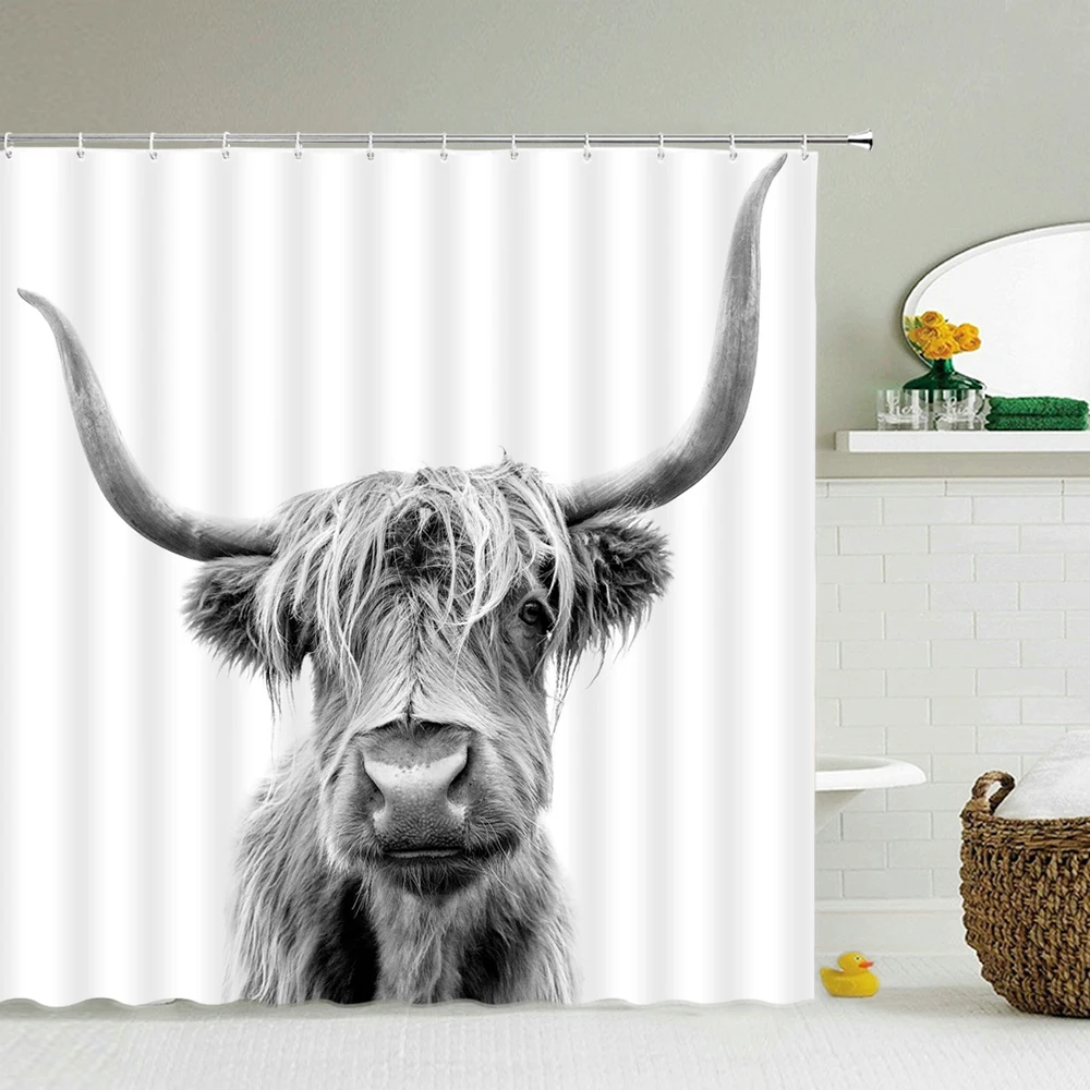 Shower Bathroom Curtain Cute Dinosaur Funny