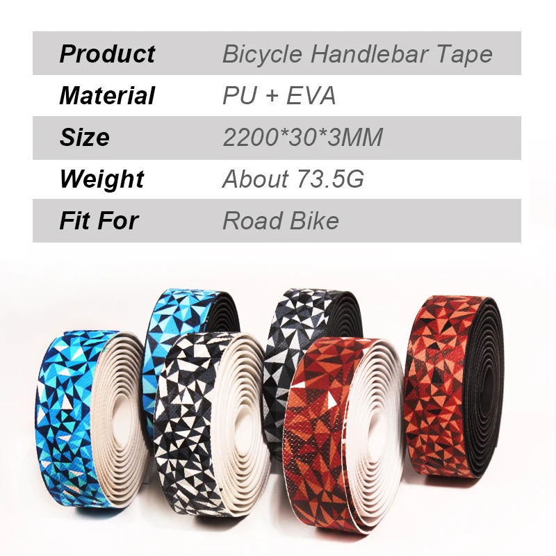 Bike Handlebar Tape EVA Bicycle Handlebar Tape Anti-Slip Road Bike Bar Tape Shock-Absorbing Drop Bar Strips For Cycling Handlebar Part