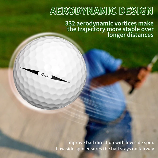 Caiton 6/3 pcs Long distance Golf Ball | Tour-Level Performance | Multi-Layer Structure | Long Distance Flight | Ultra Soft Feel 6