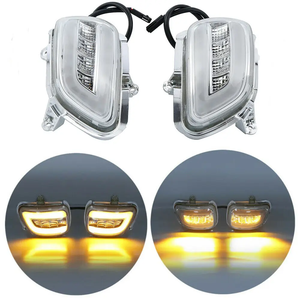 L/R Front LED Turn Signals For Honda Goldwing GL1800 20012007 F6B 2013