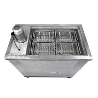 Machine commerciale de barre de crème glacée, fabricant de sucettes glacées, acier inoxydable 304, Popsicle, 4 moules, exécutif 1