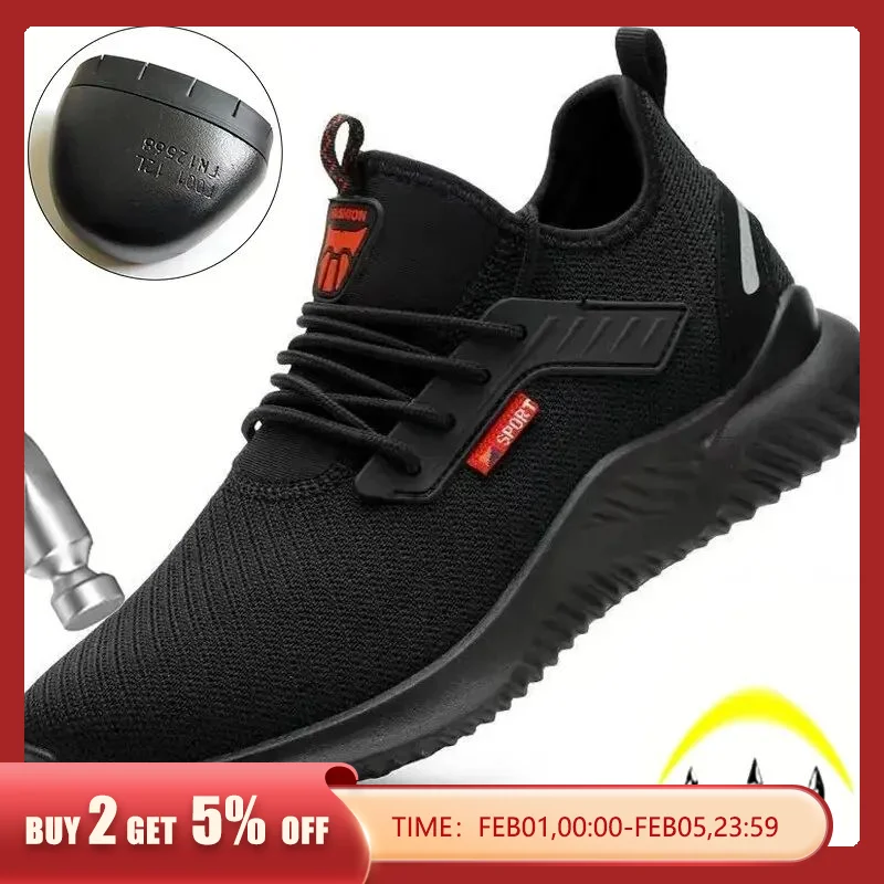  Construction Indestructible Shoes Men Steel Toe Cap Work Safety Boot Safety Shoes Men Boots Camouflage Military Boots Work Shoes 