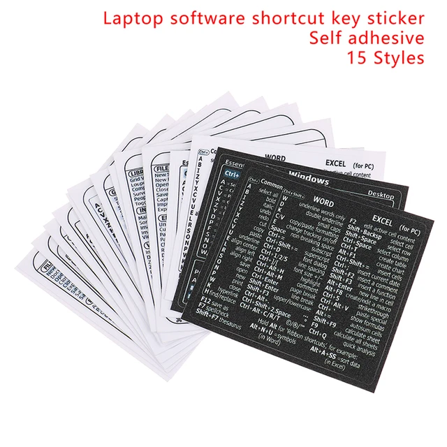 Windows PC Reference Keyboard Shortcut Sticker For Laptop Desktop MACBOOK Software 1