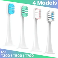 Hot Replacement Brush Heads For Xiaomi Mijia T300/T500/T700 For Sonic Electric Toothbrushes with Caps Sealed Package Soft Heads 1