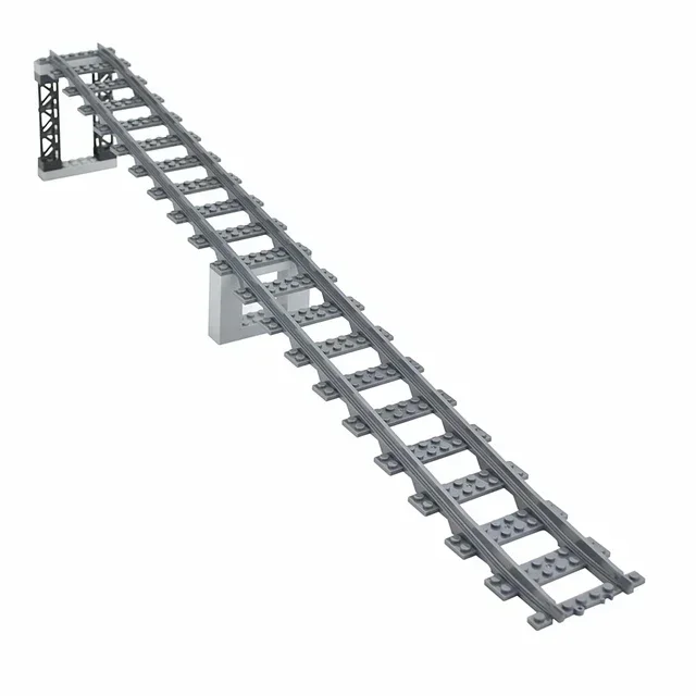 City Train Rail Tracks and Railway Building Block Set - Creative DIY Brick Toys