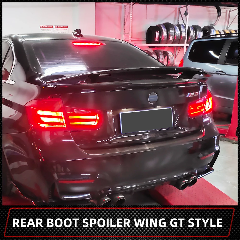 

Universal Rear Trunk Lid Boot Spoiler Wing For BMW 3 Series F30 G20 M3 M4 318 318i 320i 325i 330i GT Lip Black Carbon Body Kit
