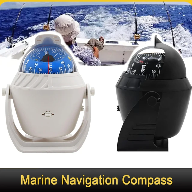 Boat Compass Marine With 12V LED Light - Flush Mount Dashboard Compass ...