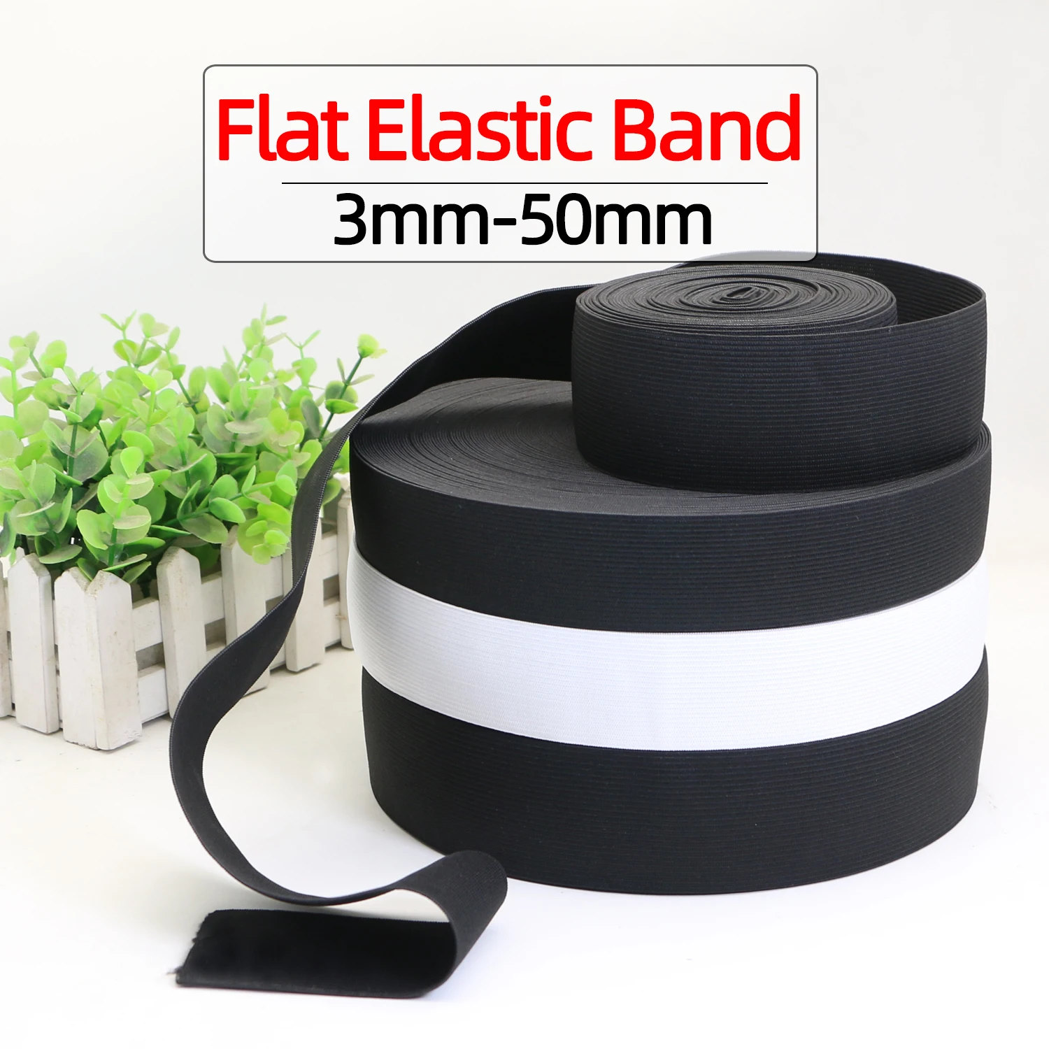 Bande élastique Plate 8/10 Cm – 1 Mètre, Polyester, Pour Couture Et Modification Vêtements, Bleu Marine