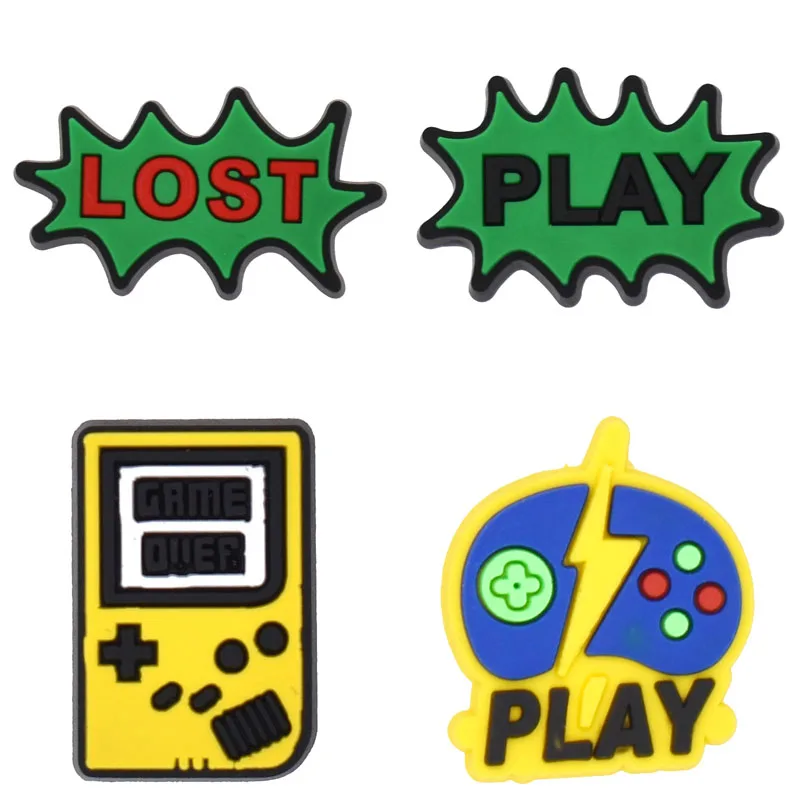 Game-Themed Shoe Charms for Crocs - Fun Sandal Accessories & Unique Shoe Decorations