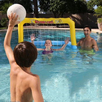 ZK30 Inflatable Water Net Mattress Parent Child Volleyball Basketball Ball Water Net Mattress Sports Games Circle Float Beach 4