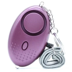 Personal Safety Alarm with LED Light and Keychain - 130dB Protection (PURPLE)