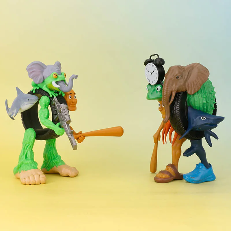 Figurines Tung Tung Tung Sahur - Collection Italian Brainrot Déco Bureau 6-18 Pièces Collection Personnages Humoristiques