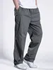New Cargo Pants Men's Loose Straight Oversize Clothing Solid Grey Versatile Work Wear Black Joggers Cotton Casual Male Trousers 3