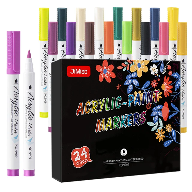 Fabric Paint Marker Pen 12 Colors/Set Clothes Canvas Textile DIY Crafts  Graffiti Pigment Painting Pen School Student Stationery - AliExpress