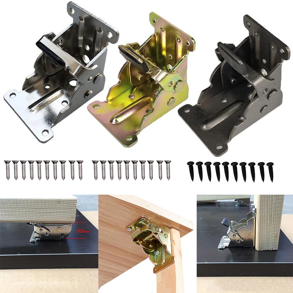 1pc Folding Hinge Table Legs Brackets Self-Locking Fold Feet Hinges For  Door Table Cabinet Drawer Metal Furniture Hinges - AliExpress