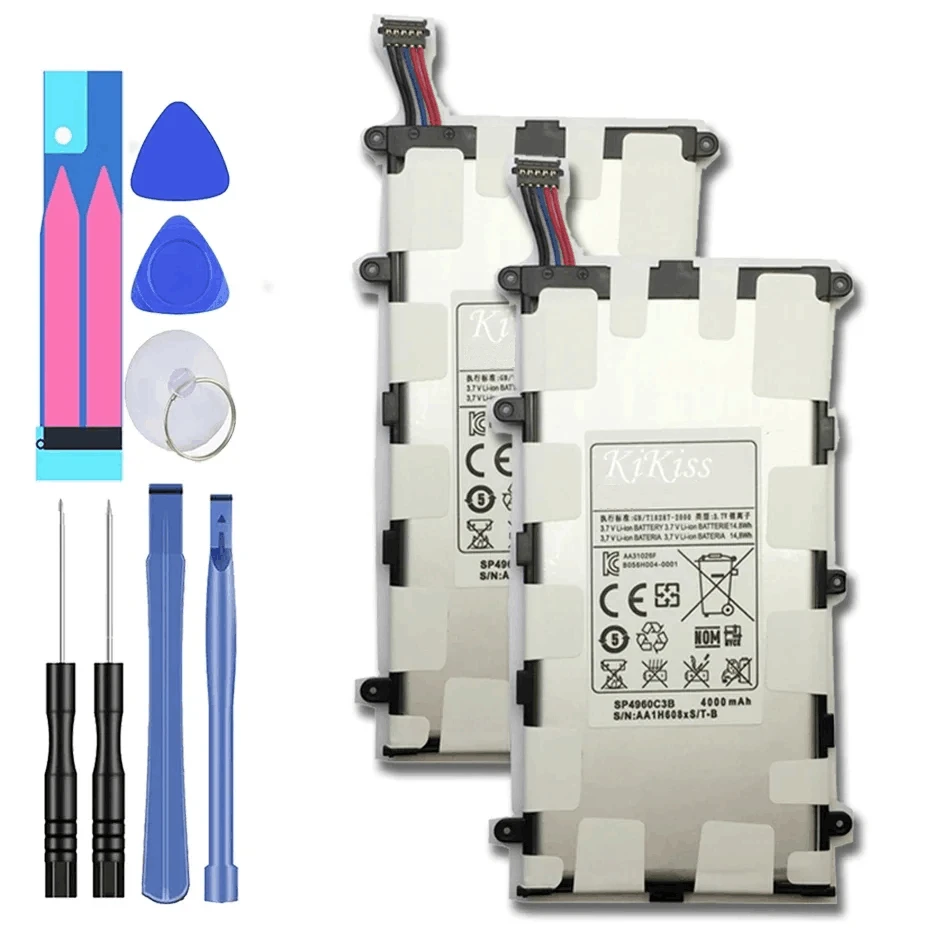 Tablet SP4960C3B Battery 4000mAh rechargeable battery For Samsung Galaxy Tab2 Tab 2 7.0/7.0 Plus GT-P3100 P3100 P3110 P6200