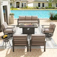 Aluminum Patio Furniture Set, 8-Piece - Image 3