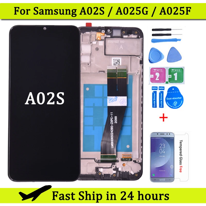ЖК-дисплей 6,5 дюйма для Samsung A02s A025, ЖК-дисплей с сенсорным экраном и дигитайзером для Samsung SM-A025F A025G, дисплей