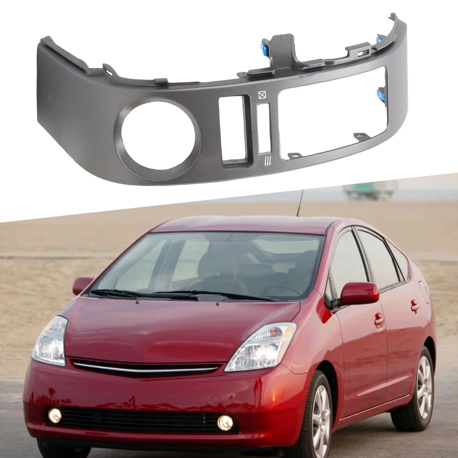 Left Dashboard Air Vent Cover Trim 55670-47040 Left Center Air Vent Outlet Cover ABS Long Lasting for Automotive Modifications