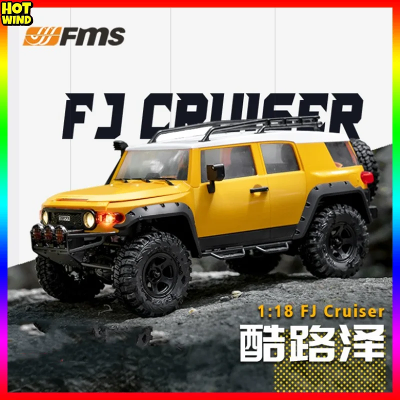 

FMS RC Car 1:18 FJ Cruiser Yellow SUV Off-road Vehicle Radio Control 4WD Crawler Climbing Vehicle Kids Adult Toys Christmas Gift
