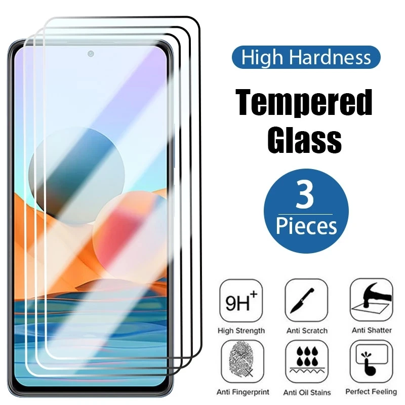 3 Stück gehärtetes Glas für xiaomi mi 10t pro 9t a1 a2 a3 lite Displays chutz folie für mi 10 lite 9 11 11i 8 se 6 Glas