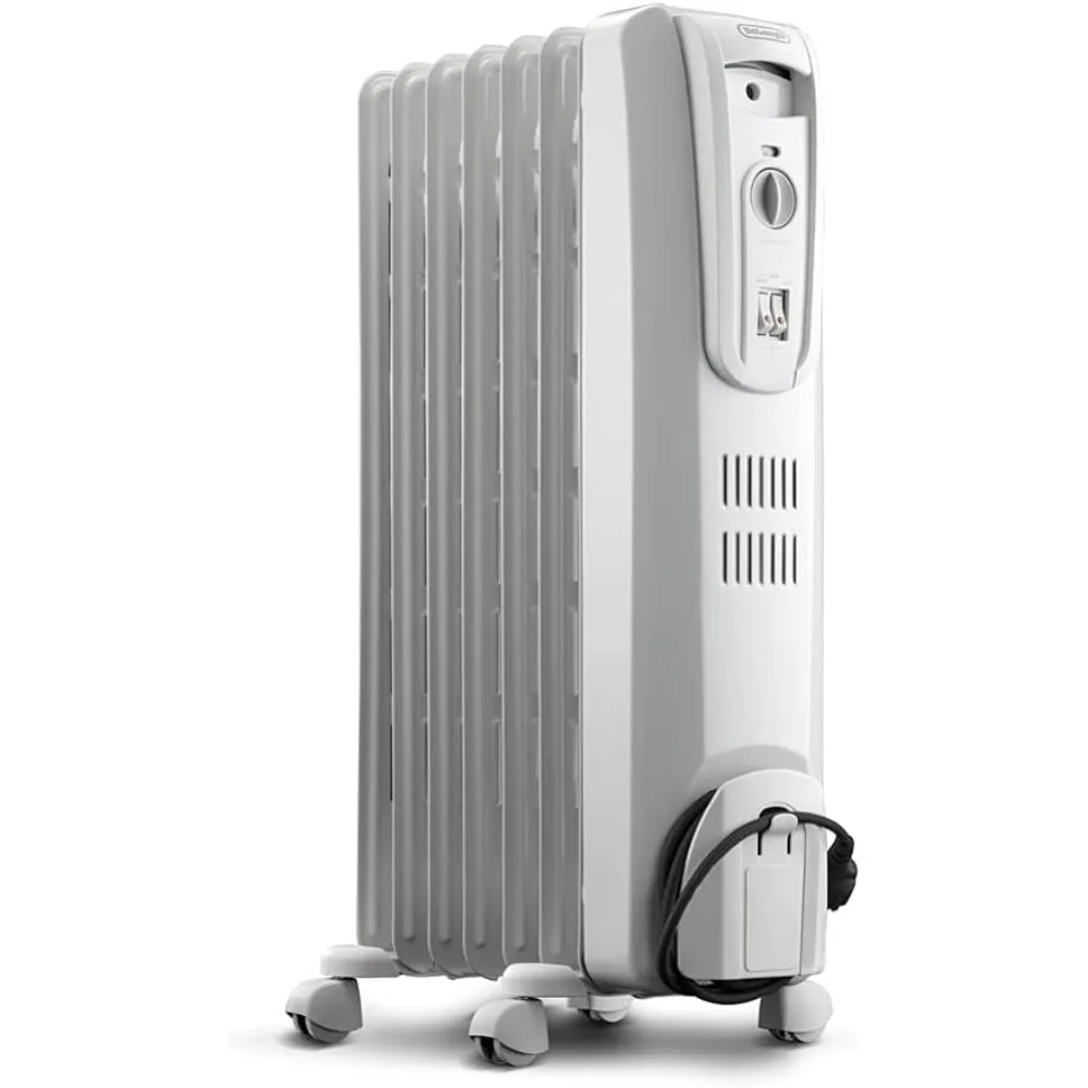 

Oil Filled Radiant Heater Electric Space Heater - Quiet and Portable with Anti-Freeze Function and Safety Feature