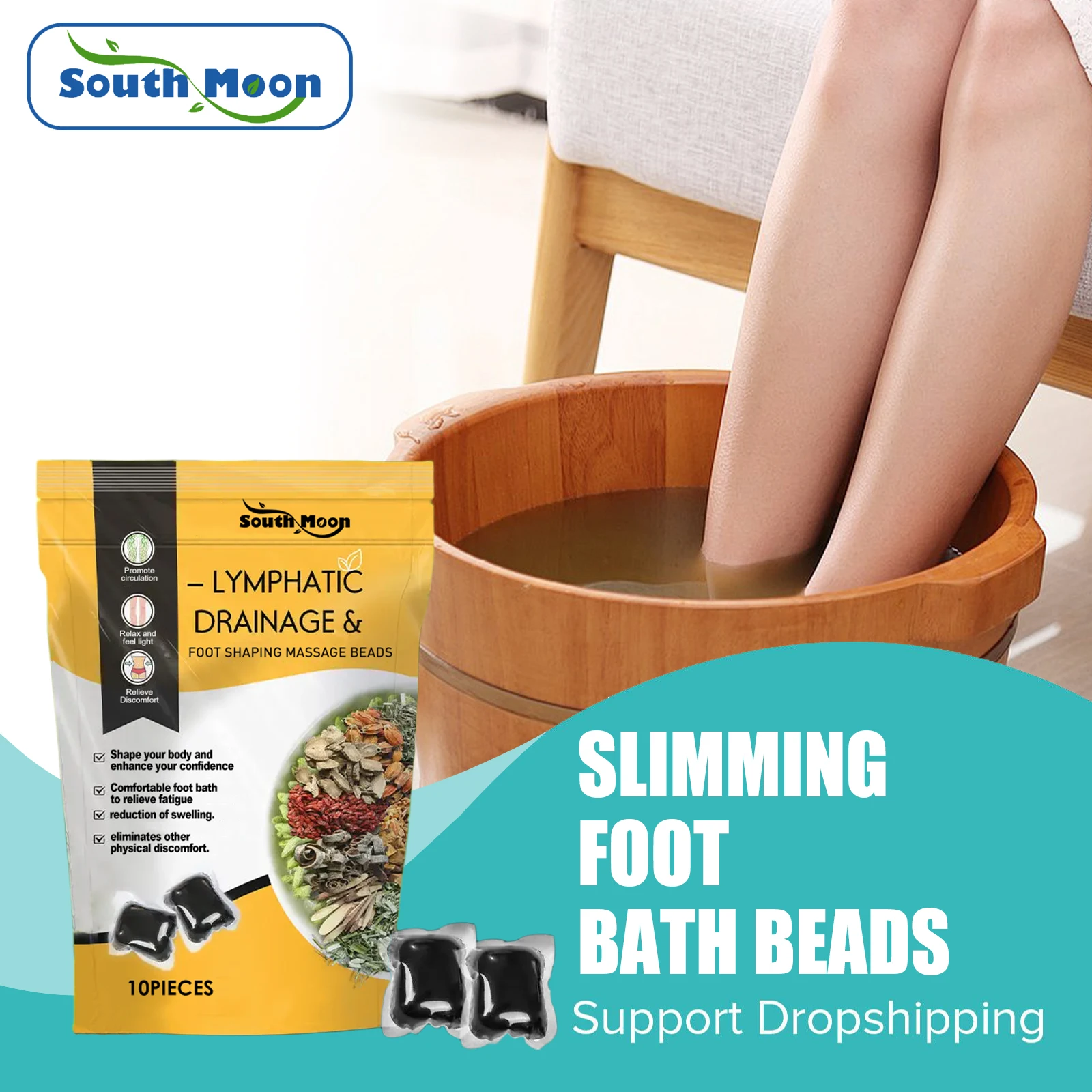 Weight Loss Foot Bath Gel Slimming Fat Burning Body Detox Relieve Leg Fatigue Edema Soothing Reflexology Herbal Foot Bath Soak