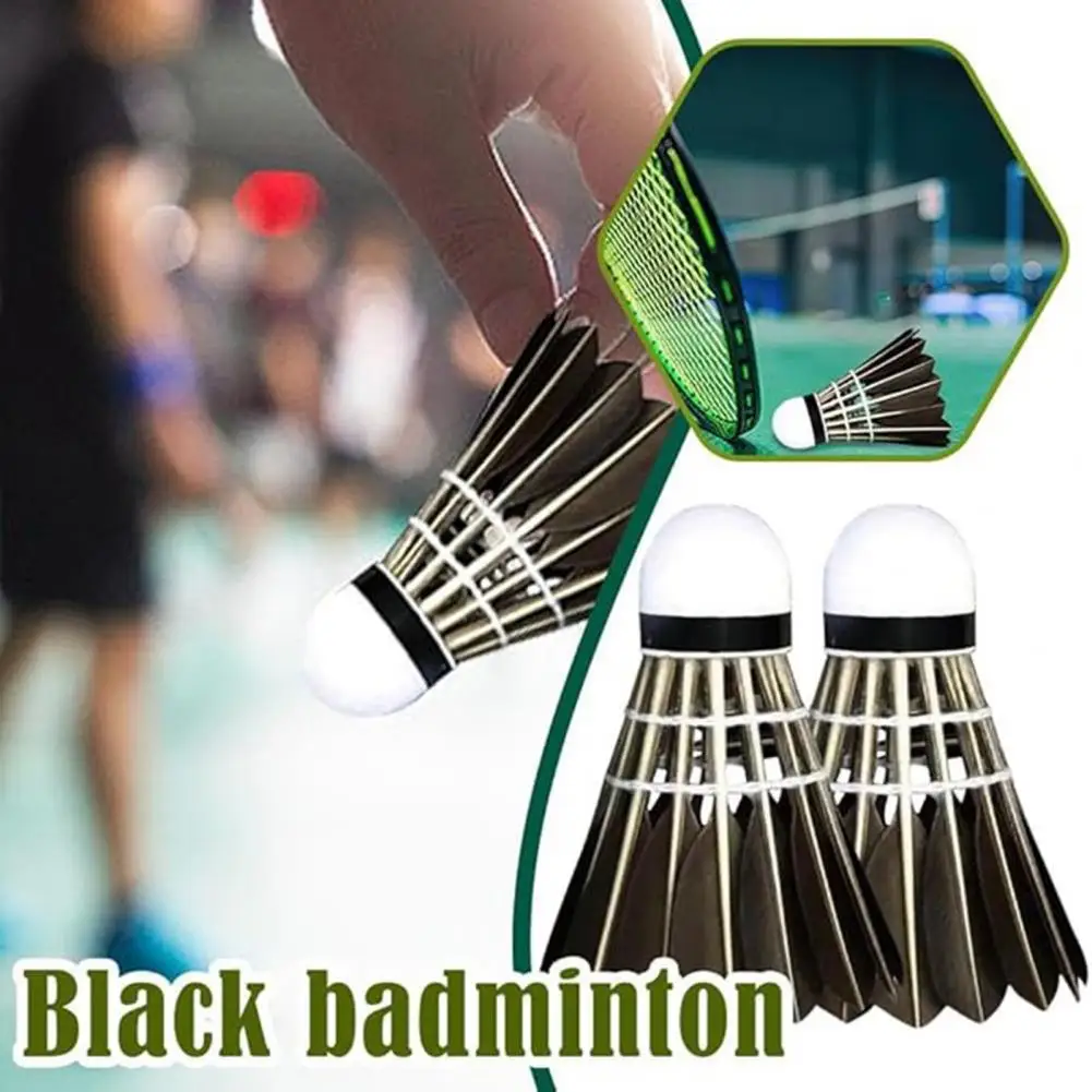 Pure Fur Badminton Shuttlecock High Speed Training Badminton Shuttlecocks with Great Stability Durability Indoor for