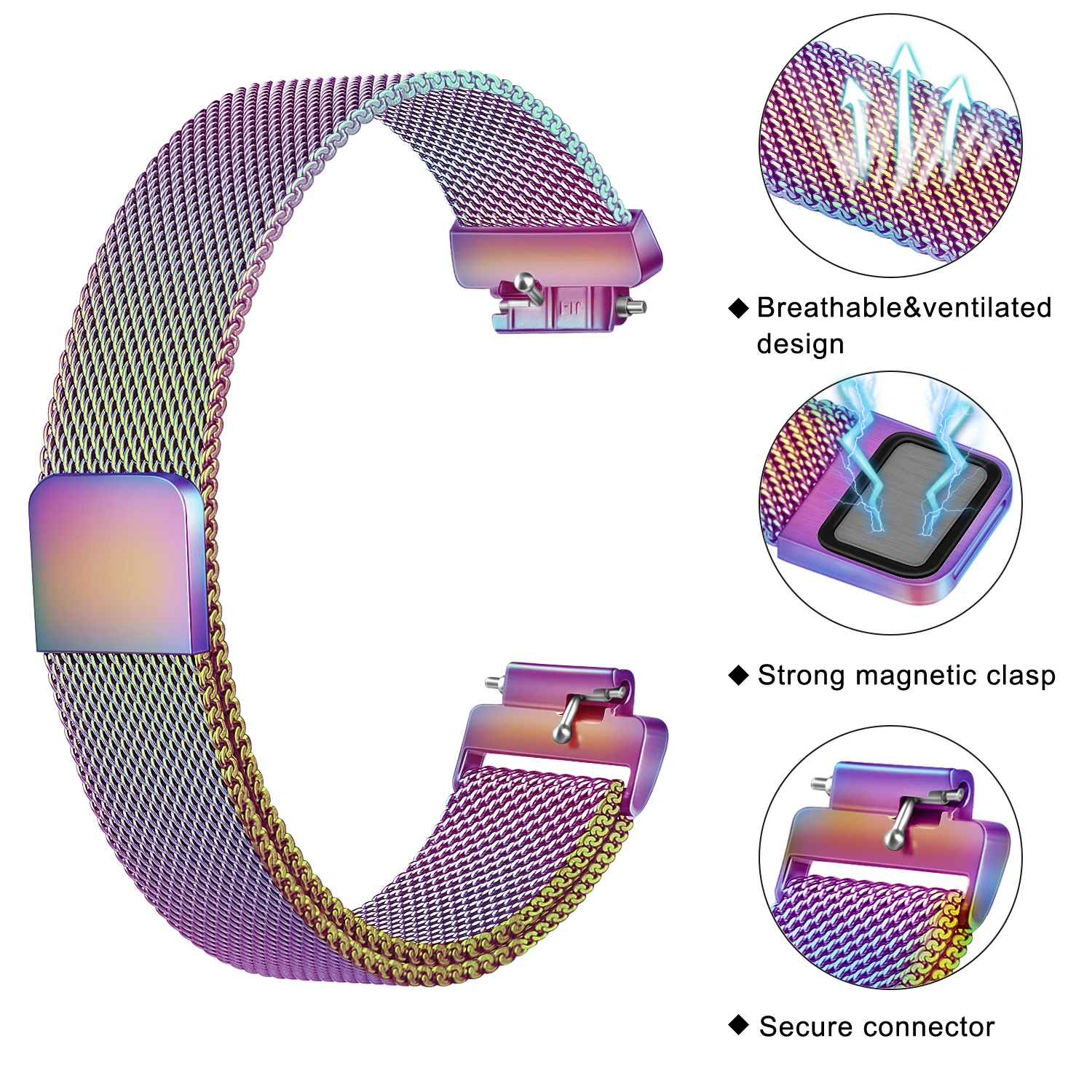 Elegant Metal Magnetic Watch Band - Versatile Strap Bracelet Accessory