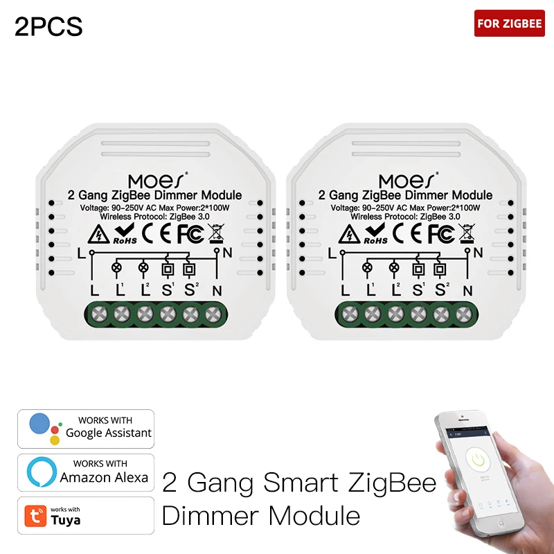 

Dimmable Tuya Switches Switches Smart Dimmer Module 90-250v Switch Voice Control Smart Home Mini