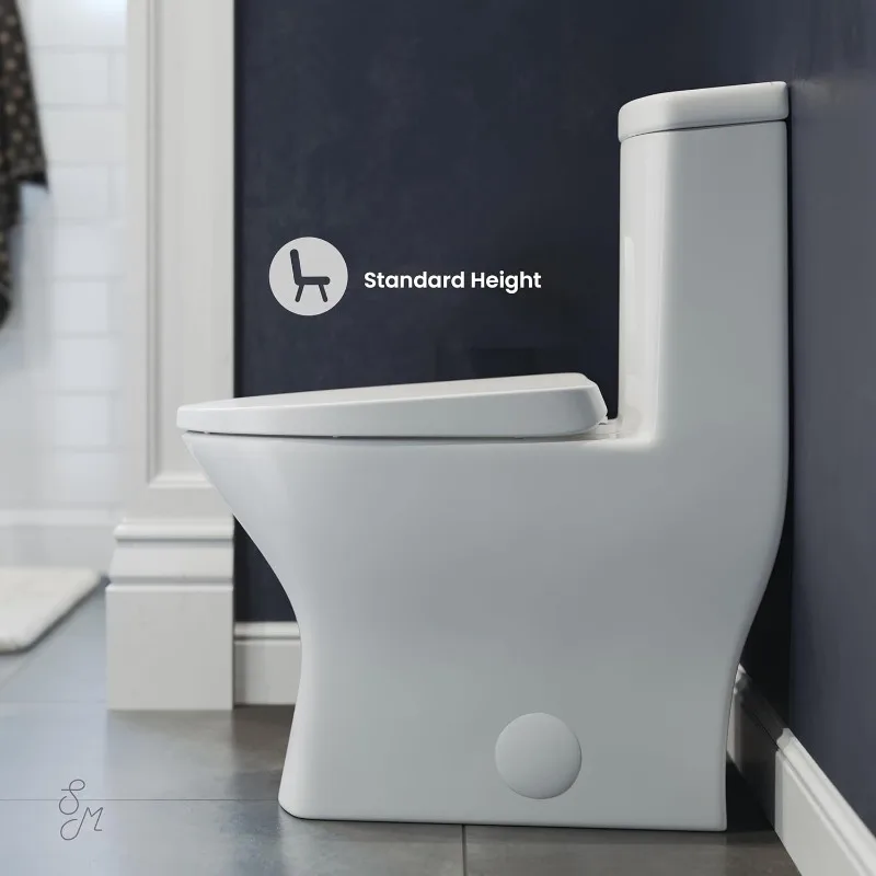 Well Made Forever SM-1T277, Sublime II One-Piece Round Toilet, 10" Rough-In 1.1/1.6 gpf 4