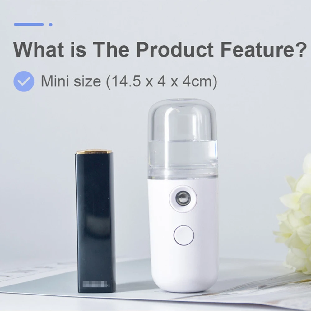 30ml Mini Car Air Humidifier Facial Sprayer USB Nebulizer Purifier Aromatherapy Essential Oil Diffuser Water Replenishment