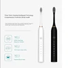 Sonic Electric Toothbrush Adult Smart Timing Tooth Brush Teeth Clean Whitening Fast USB Rechargeable Toothbrush Replacement Head 2