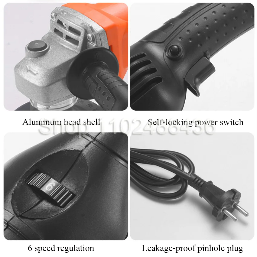 1200W 220V Adjustable Speed Car Electric Polisher Waxing Machine Automobile Furniture Polishing Tool With EU plug